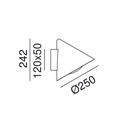 Cone 286.16. Outdoor Wall Light