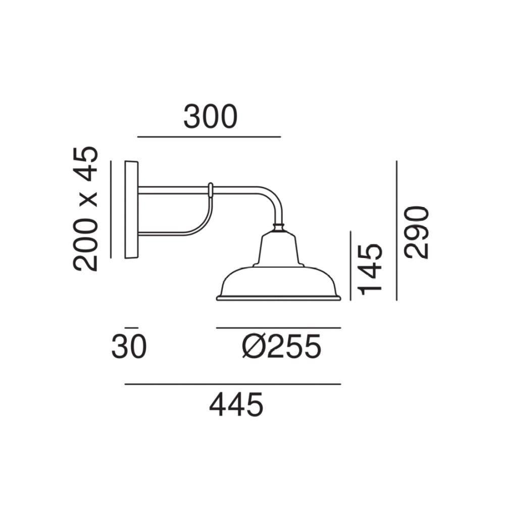 Contrada 243.05. Wall Light