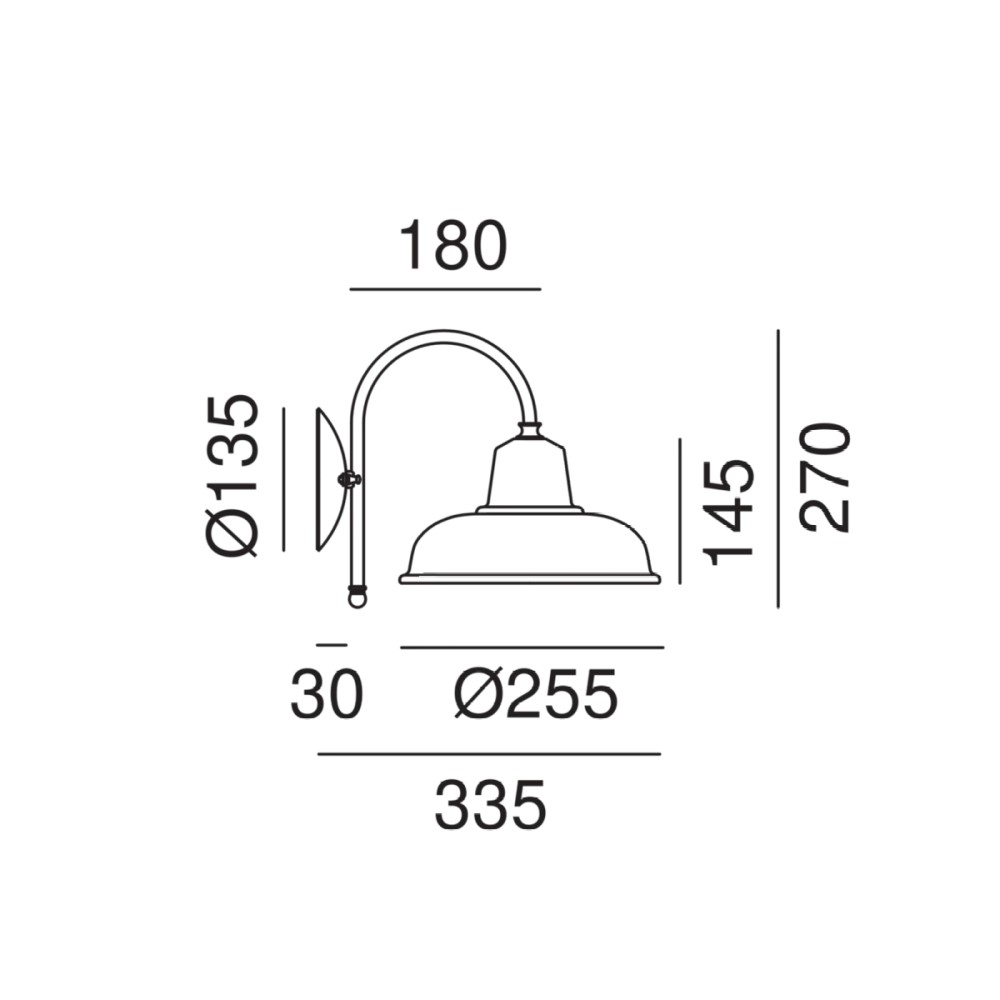 Contrada 243.06. Wall Light