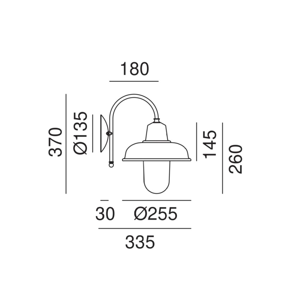 Contrada 243.26. Wall Light