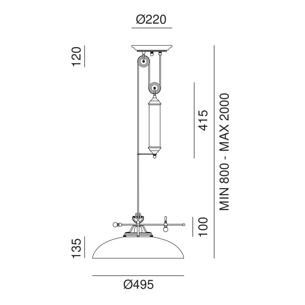 Country 080.12. Suspension Lamp