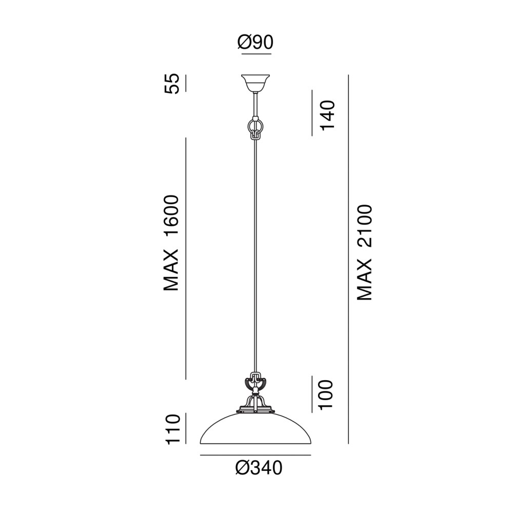 Country 082.10. Suspension Lamp