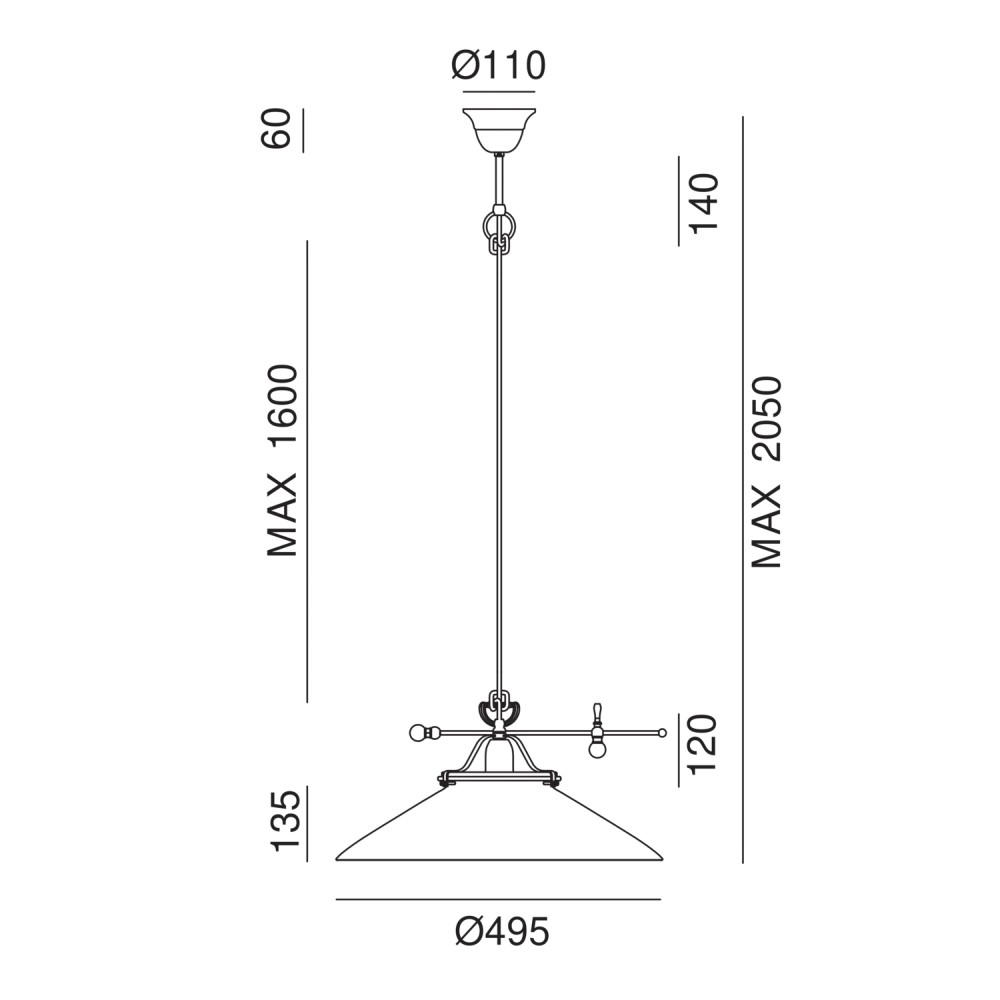 Country 083.10. Suspension Lamp