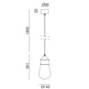 Drop 270.03. Outdoor Suspension Lamp