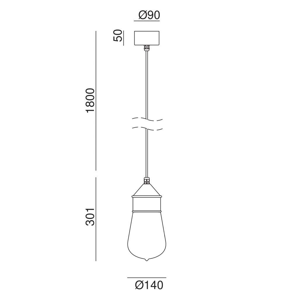 Drop 270.03. Outdoor Suspension Lamp