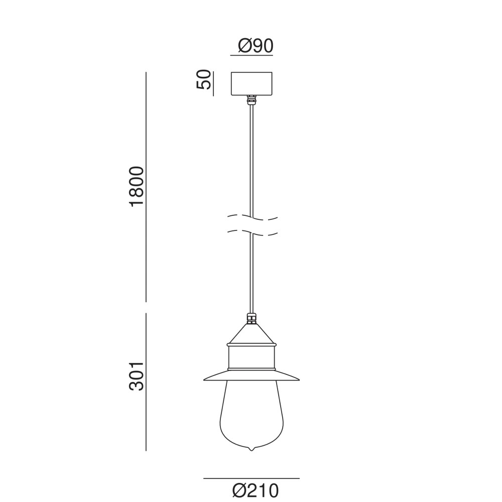 Drop 270.13. Outdoor Suspension Lamp