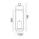 Lanterne 265.02. Outdoor Floor Light