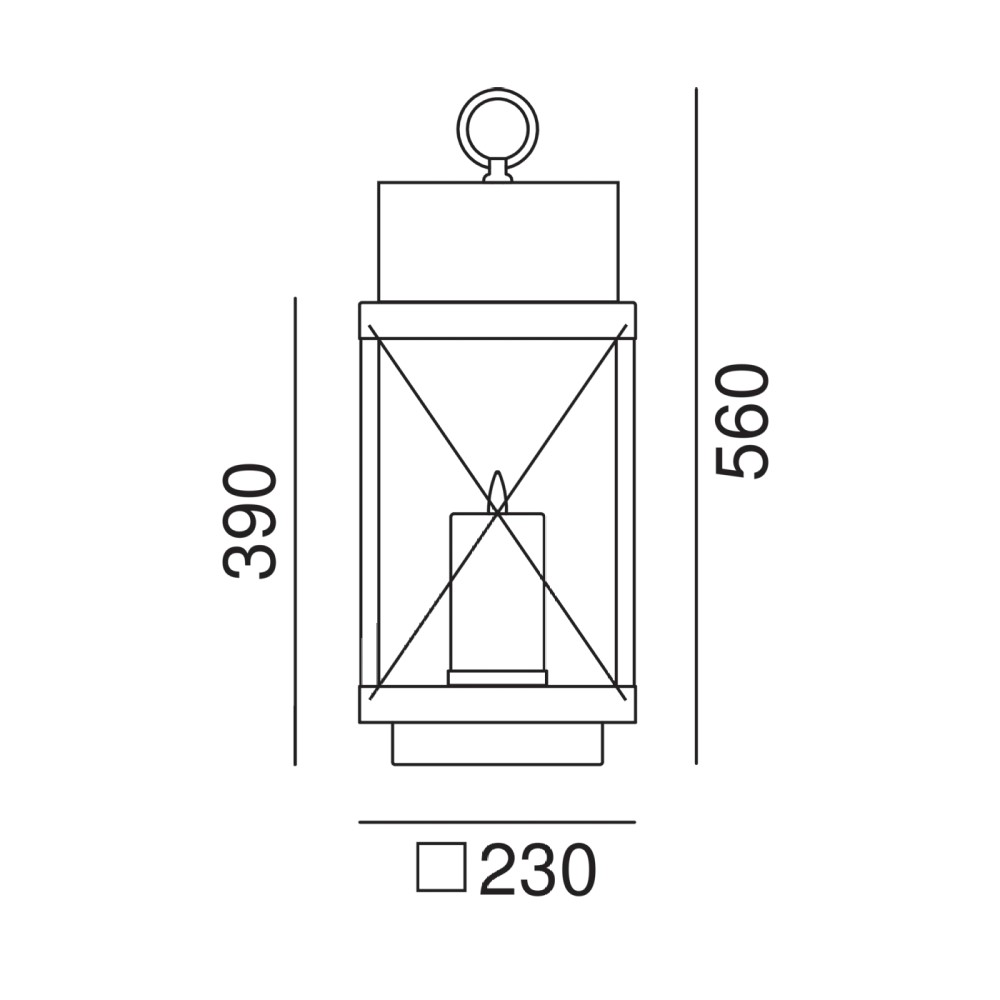 Lanterne 265.11. Outdoor Floor Light