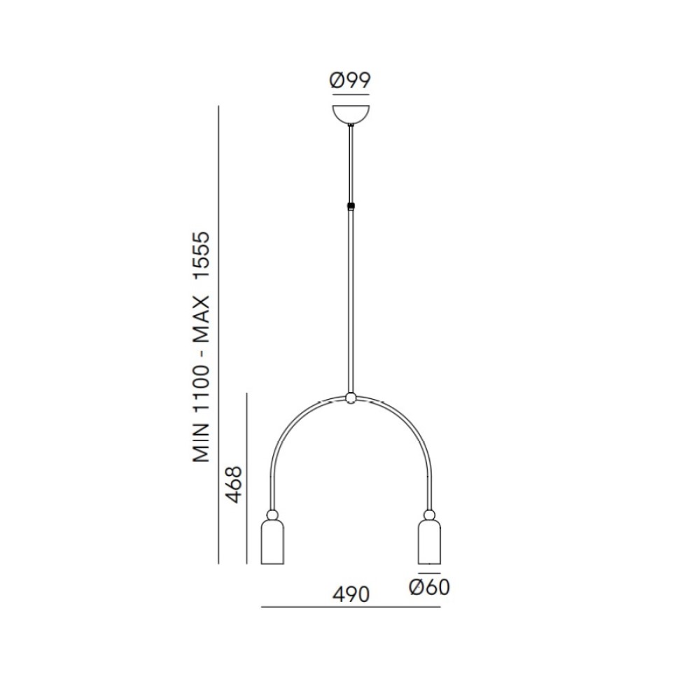 Madame 288.03. Suspension Lamp