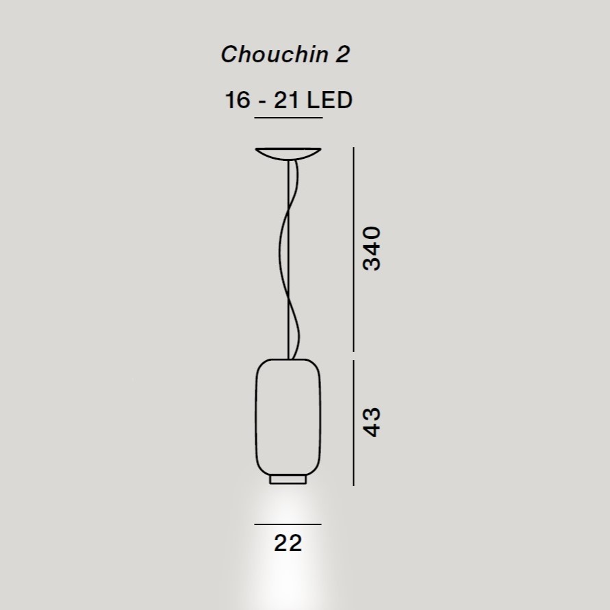 Chouchin 2 Suspension Lamp
