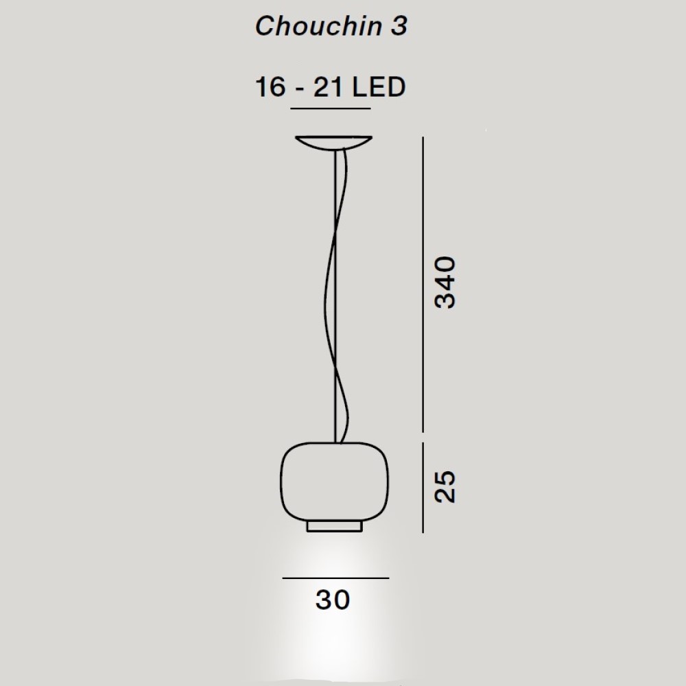 Chouchin 3 Suspenison Lamp