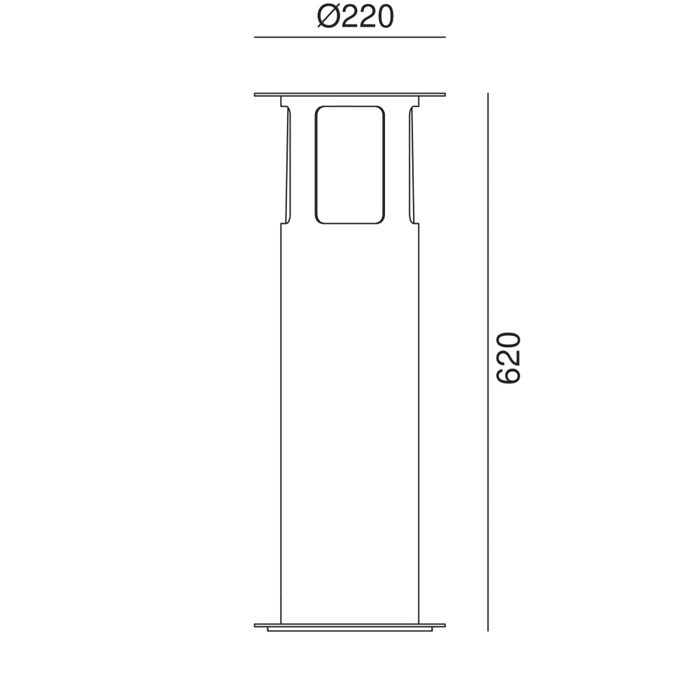 Porto 258.02.FF Bollard