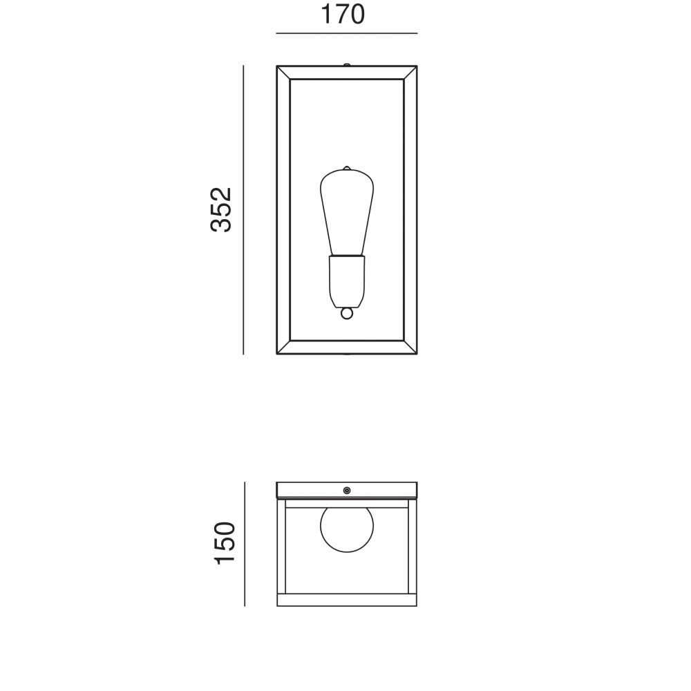 Quadro 262.04. Outdoor Wall Light