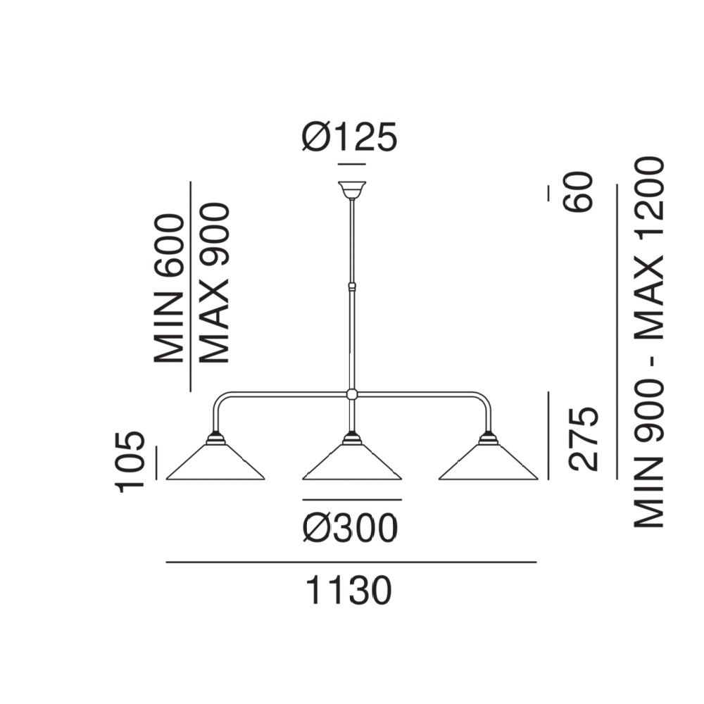 Tabià 212.25. Suspension Lamp