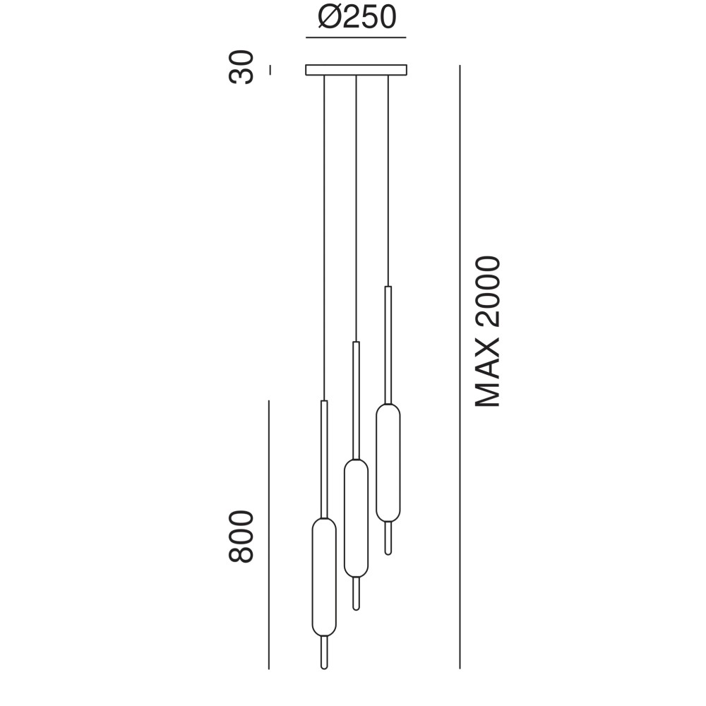 Typha 285.02. Suspension Lamp