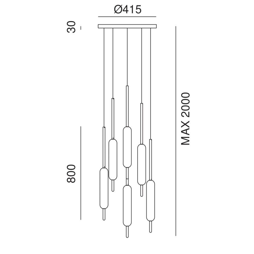 Typha 285.03. Suspension Lamp