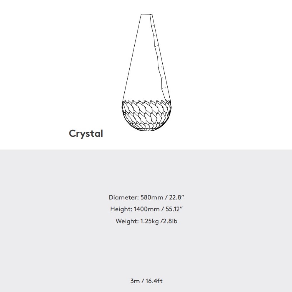 Basket of Light - Crystal Suspension Lamp