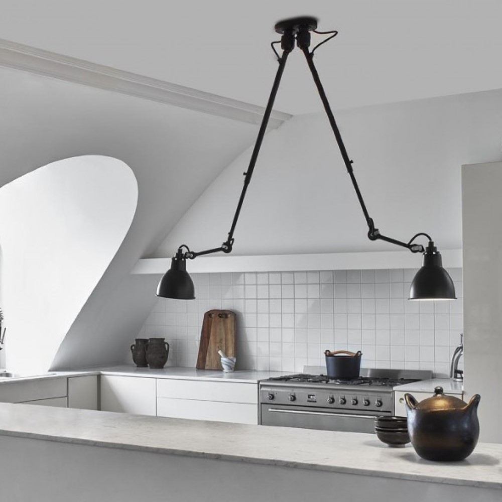 Les Doubles De Gras N°302 Double Suspension Lamp