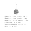 Fil de Fer Outdoor Suspension Lamp