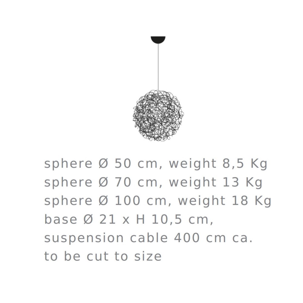 Fil de Fer Outdoor Suspension Lamp