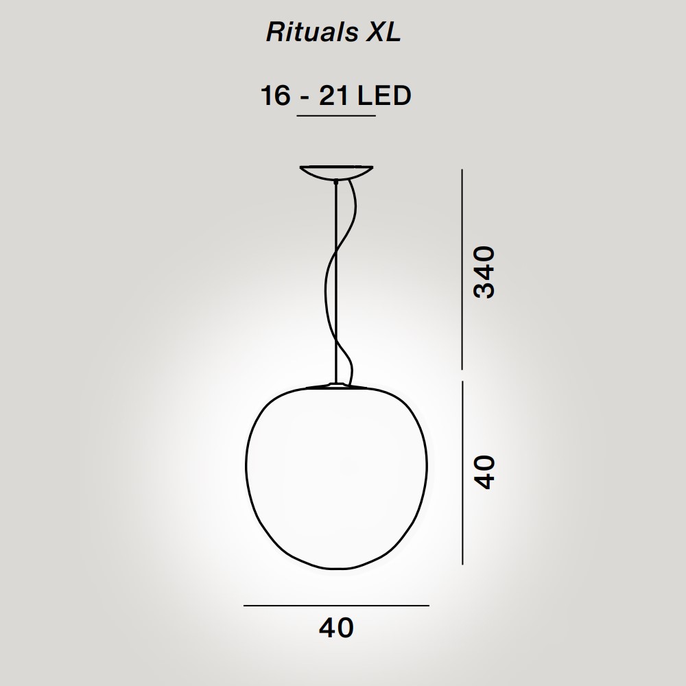 Rituals XL LED Suspension Lamp