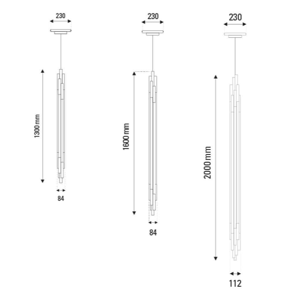 Org Vertical Suspension Lamp