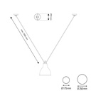 Les Acrobates De Gras N°323 Glassball Suspension Lamp