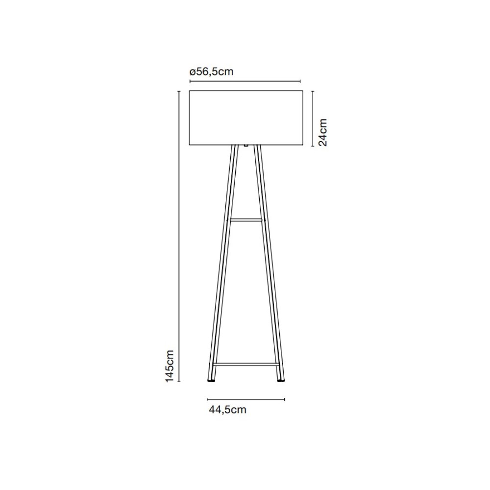 Cala Metal P145 Floor Lamp