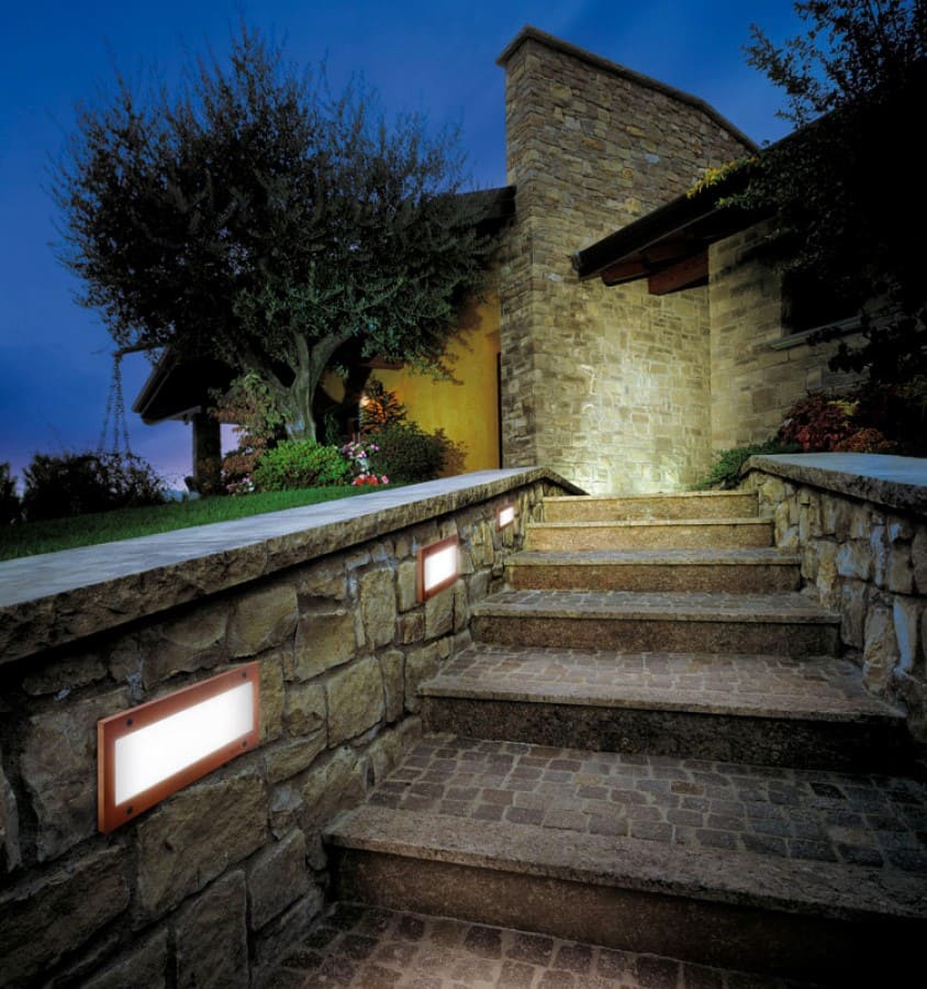 Stile 260 simmetrica LED Outdoor Recessed Wall Light