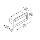 Stile 260 simmetrica LED Outdoor Recessed Wall Light