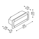 Stile 330 simmetrica LED Outdoor Recessed Wall Light