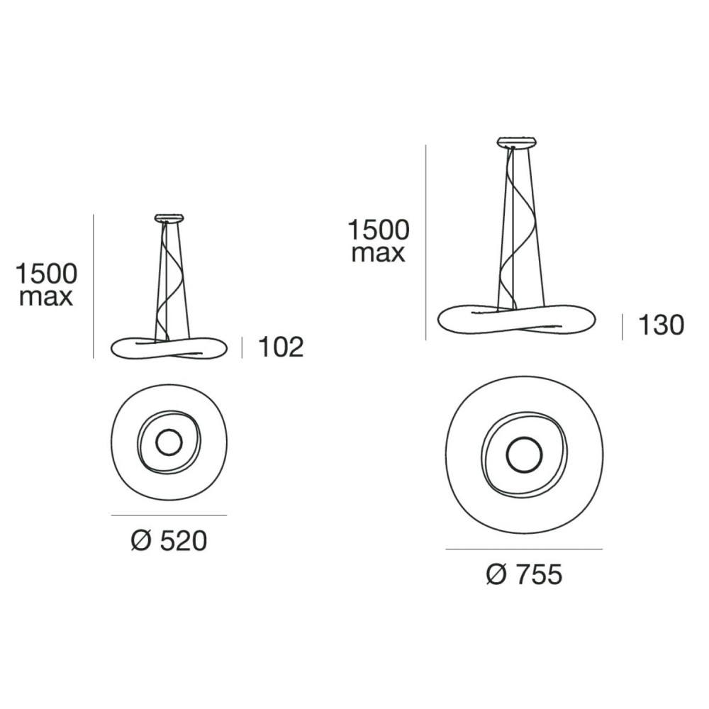 Mr Magoo fluorescent Suspension Lamp