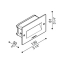 Fix 504 Outdoor Recessed Wall Light