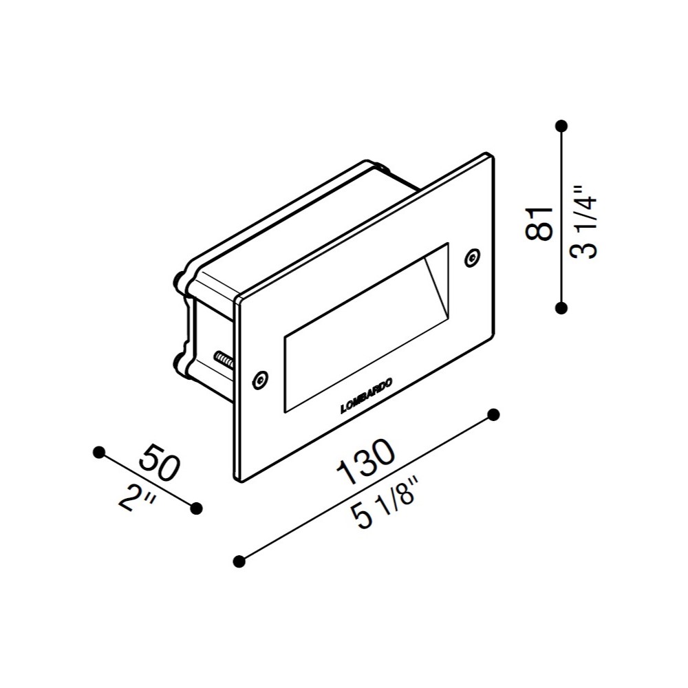 Fix 504 Outdoor Recessed Wall Light