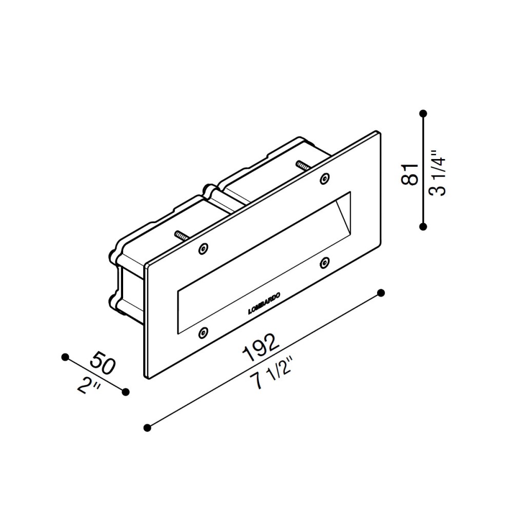 Fix 506 Outdoor Recessed Wall Light