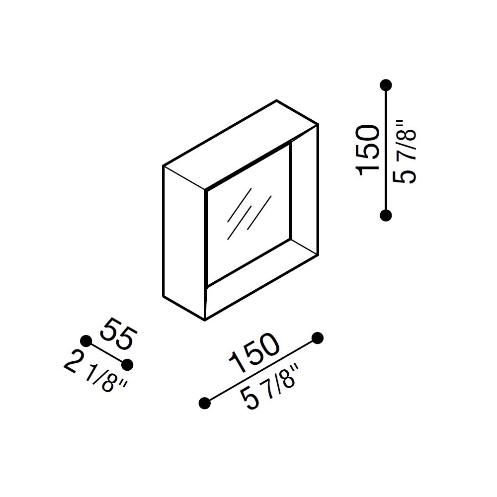 Flo Q 150 Outdoor Wall and Ceiling Light