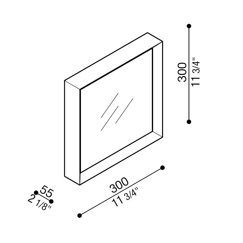 Flo Q 300 Wall and Ceiling Light