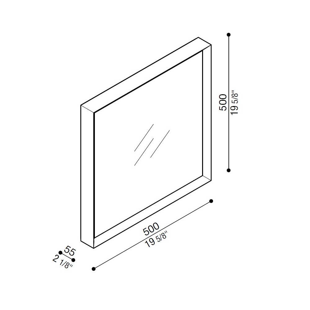 Flo Q 500 Wall and Ceiling Light