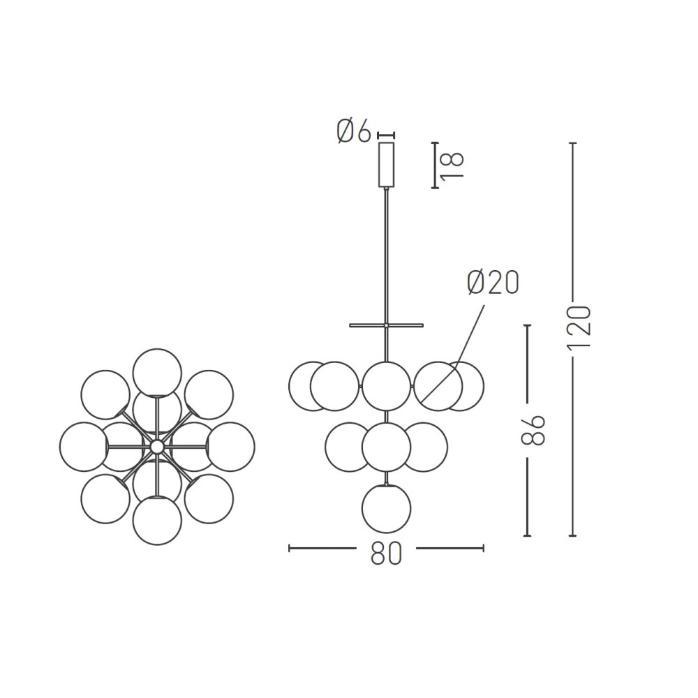 Planets Suspension Lamp