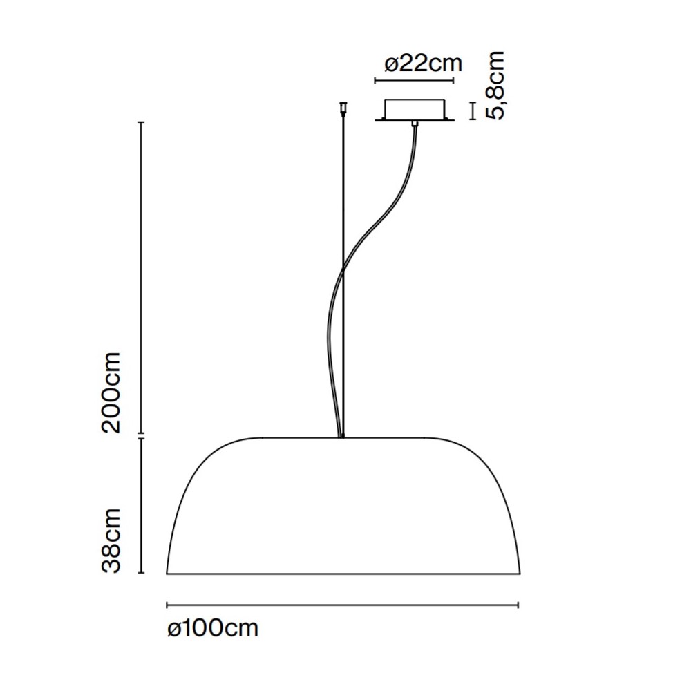 Djembé 100.38 Suspension Lamp