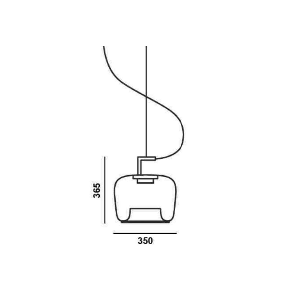 Double Medium PC1294 Suspension Lamp