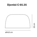 Djembé C 65.35 Ceiling Light