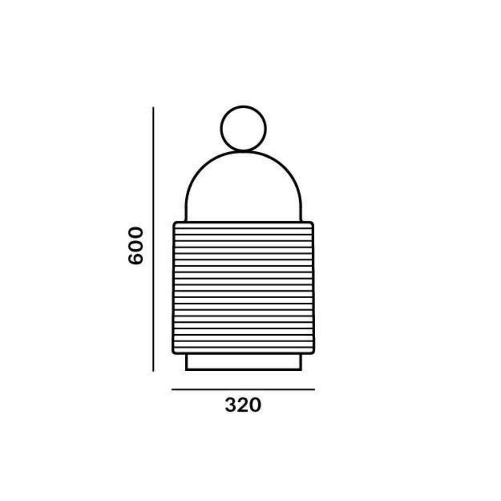 Dome Nomad Lines Large PC1288 Table and Floor Light