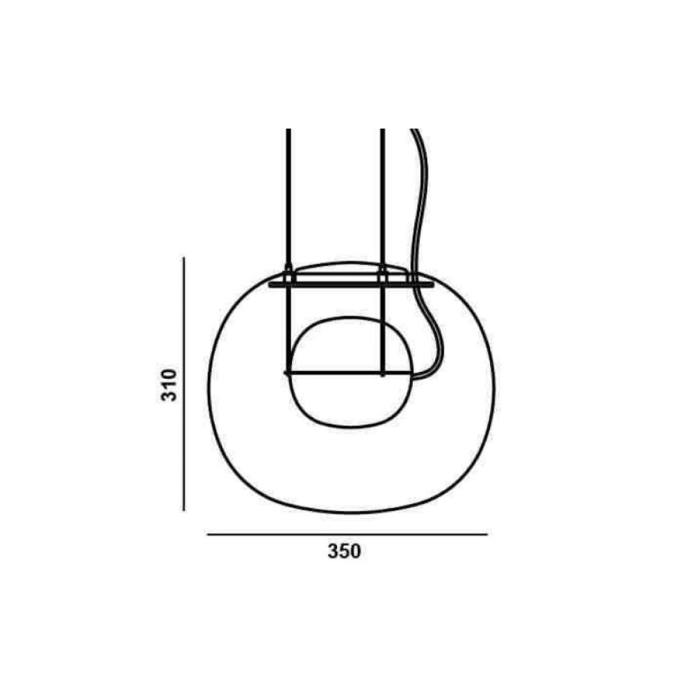 Big One Small PC1335 Suspension Lamp