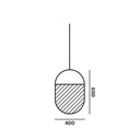 Geometric Oval 2/3 Bottom PC1150 Suspension Lamp