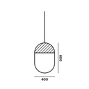 Geometric Oval 1/3 Top PC1147 Suspension Lamp