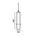 Bamboo Forest L Down PC1331 Suspension Lamp 