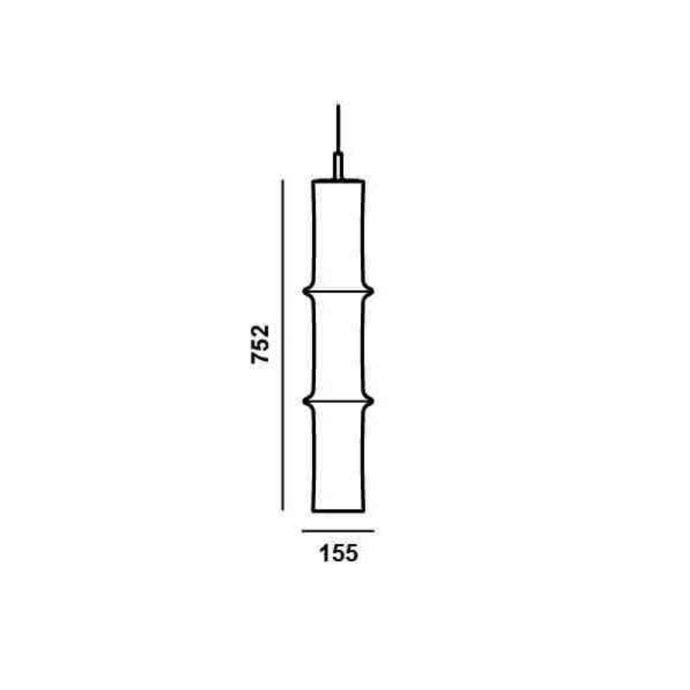 Bamboo Forest XL Double PC1332 Suspension Lamp