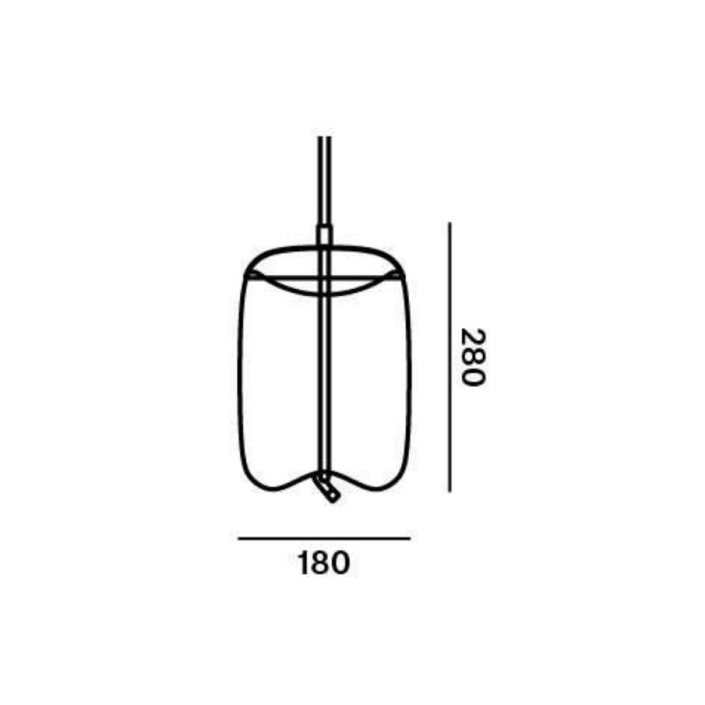 Knot Small Cilindro PC1034 Suspension Lamp