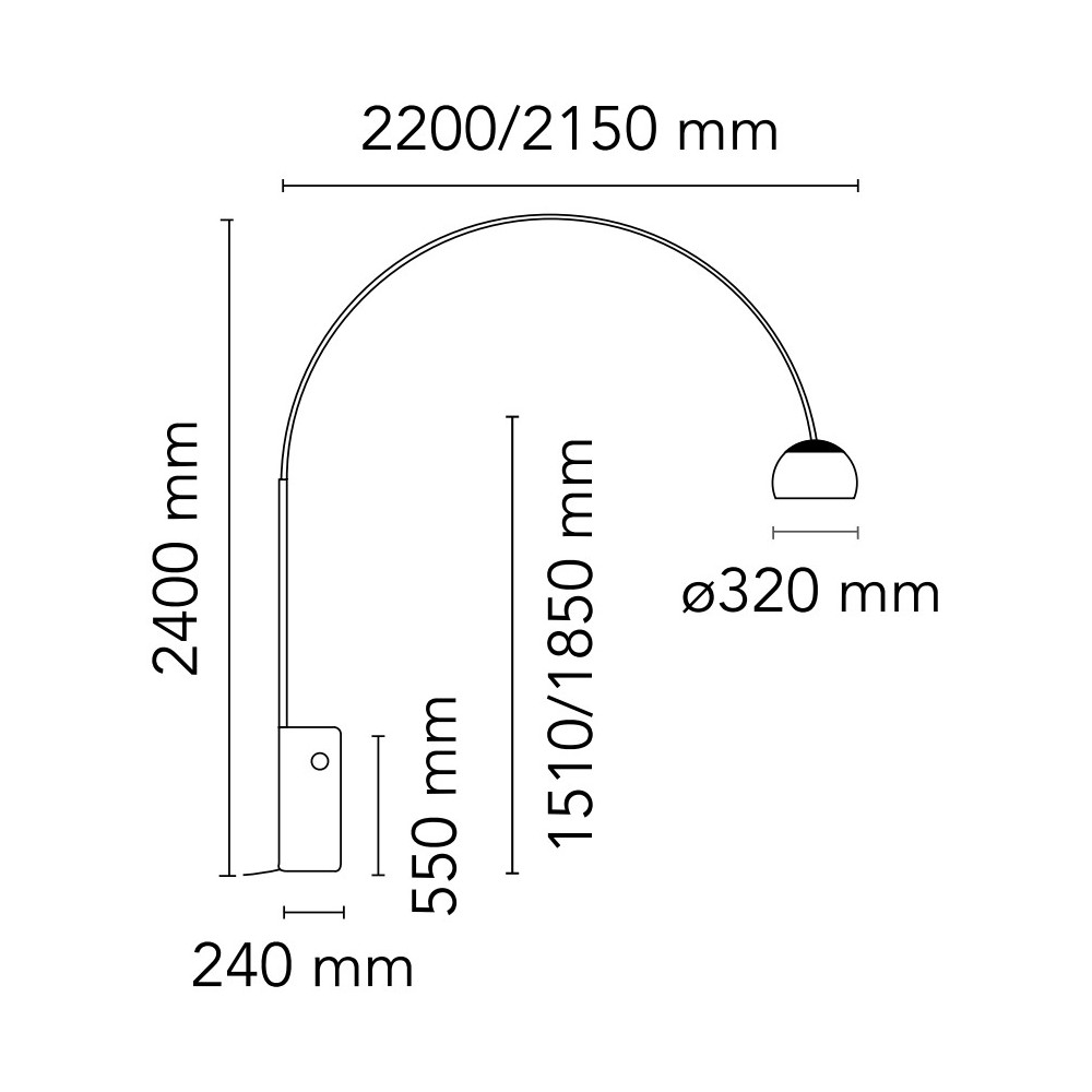 Arco E27 Floor Lamp